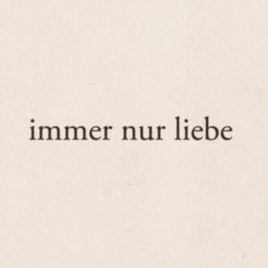 Immer nur liebe (das buch zum album)