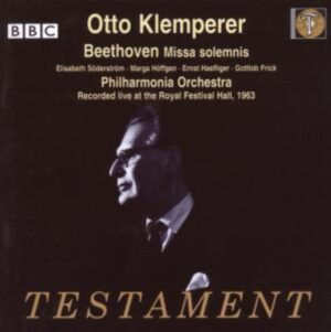 Klemperer/Söderström/Höffgen/Haefliger/F: Missa Solemnis